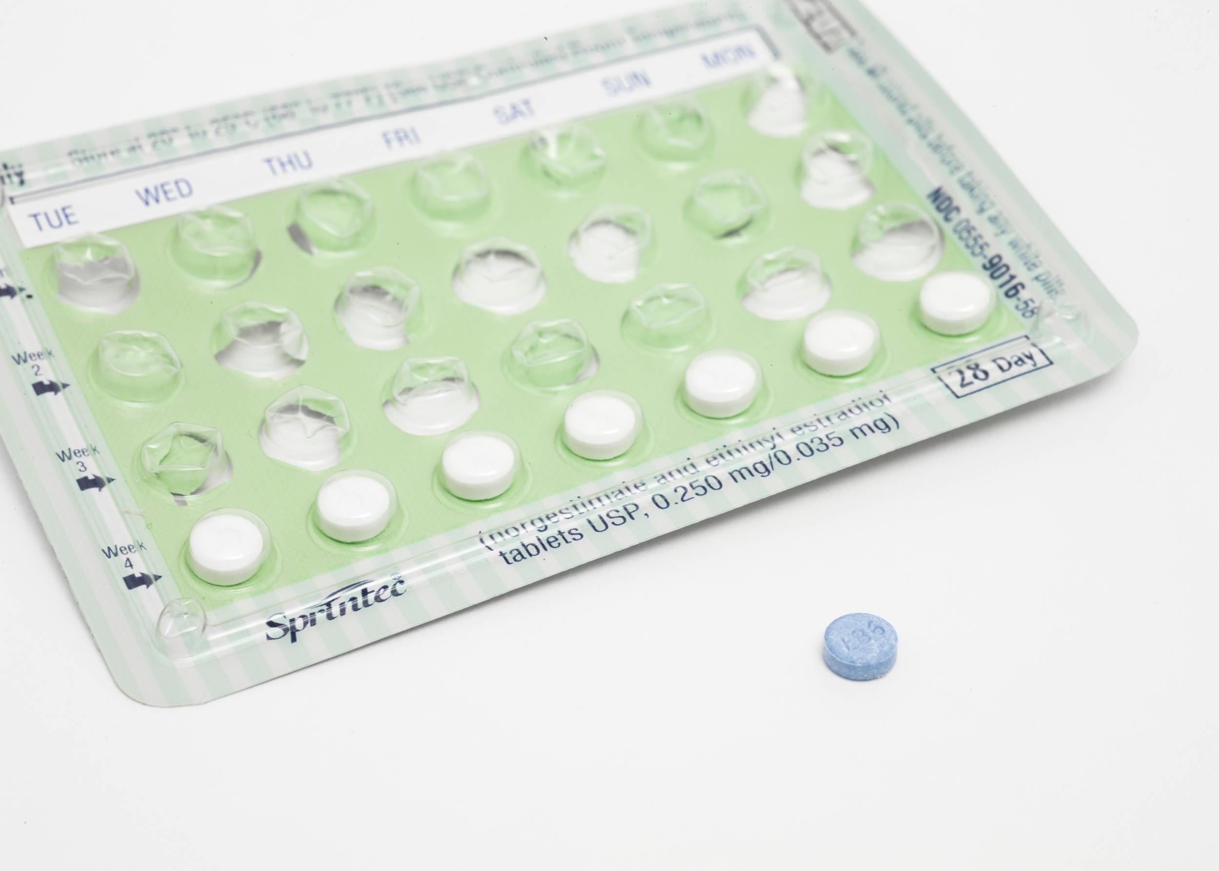 A pack of Birth Control Pills, often referred to as "The Pill"