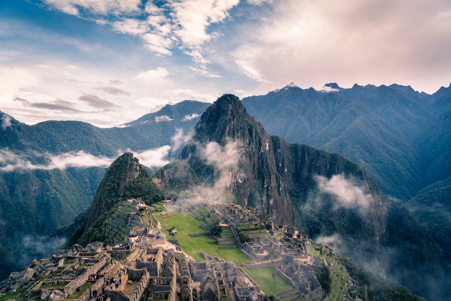 an aerial shot of Peru