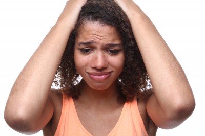Stressed woman