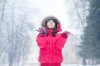 woman snow