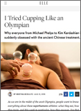 Elle: I Tried Cupping Like an Olympian