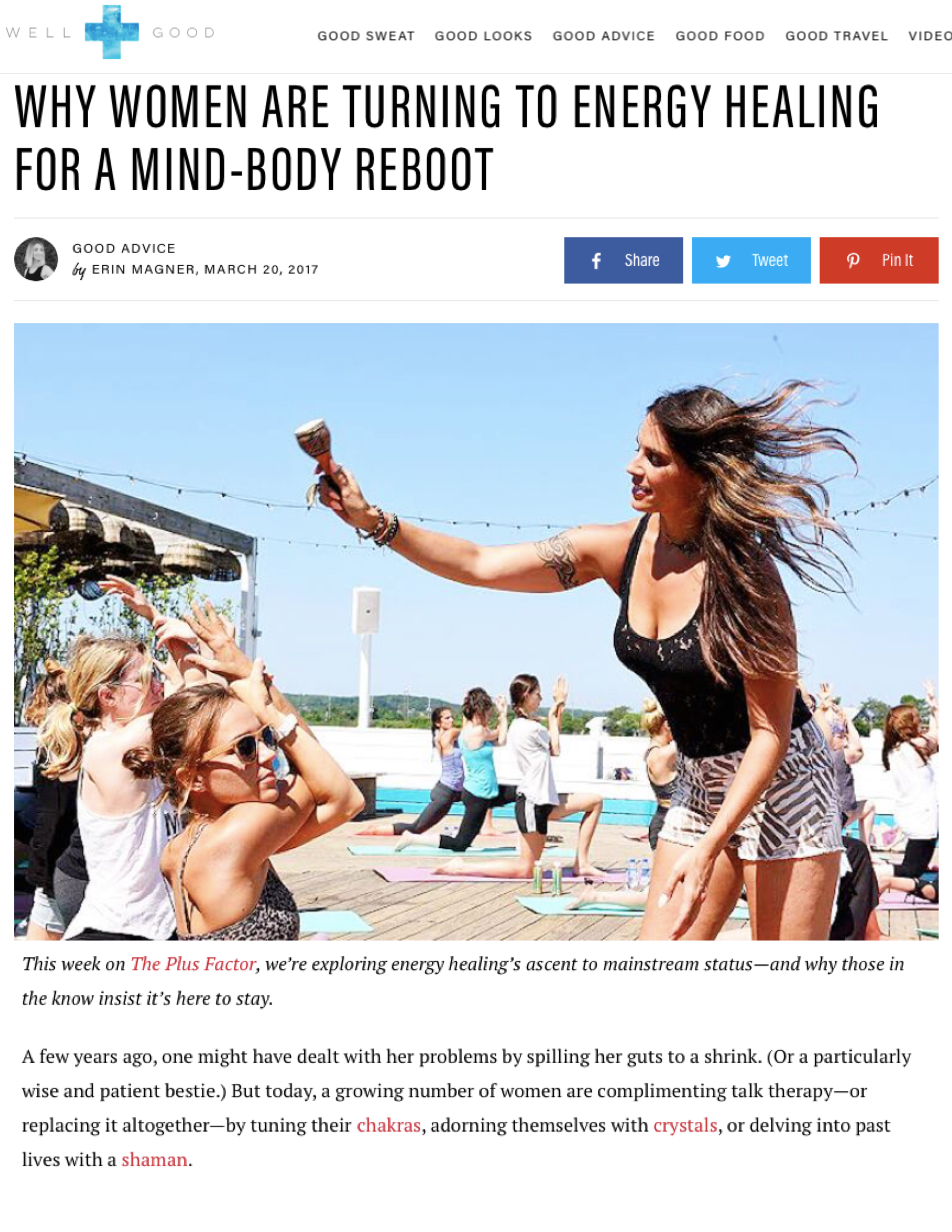 Well+Good: Why Women are Turning to Energy Healing for a Mind-Body Reboot