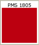 Pantone color PMS 1805