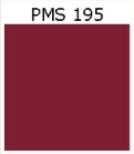 Pantone color PMS 195