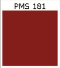 Pantone color PMS 181