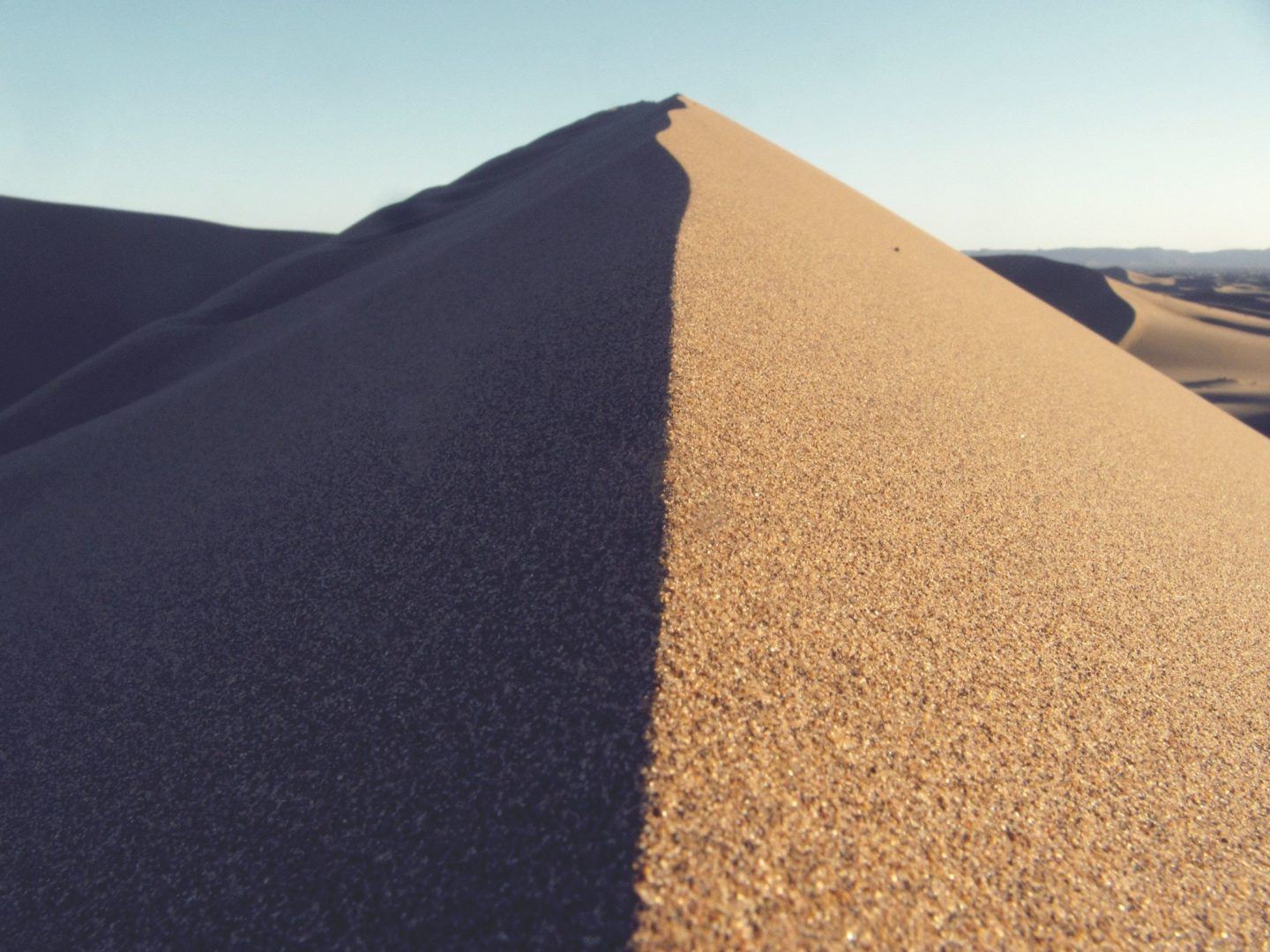 a mound of sand