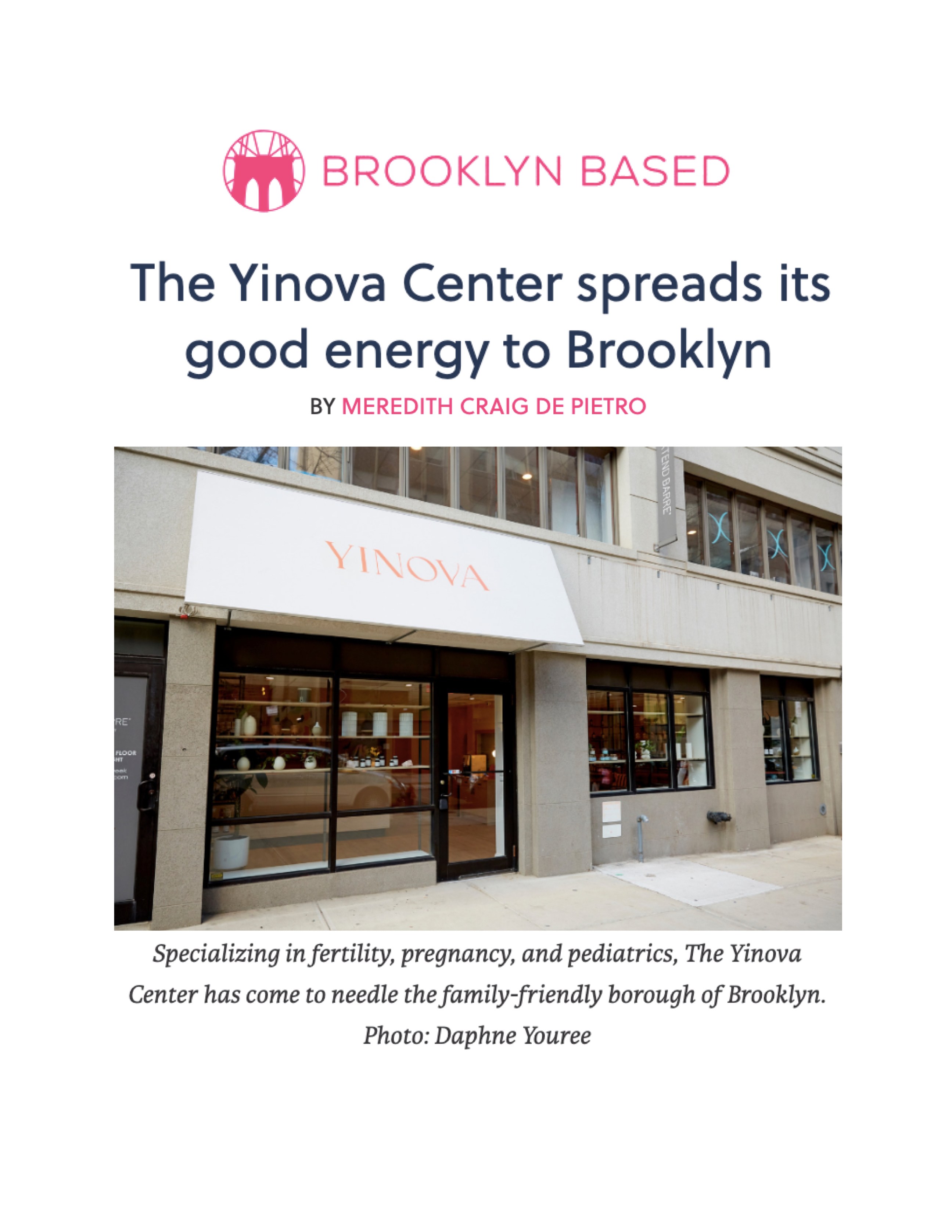 Brooklyn Based: The Yinova Center Spreads It’s Good Energy to Brooklyn