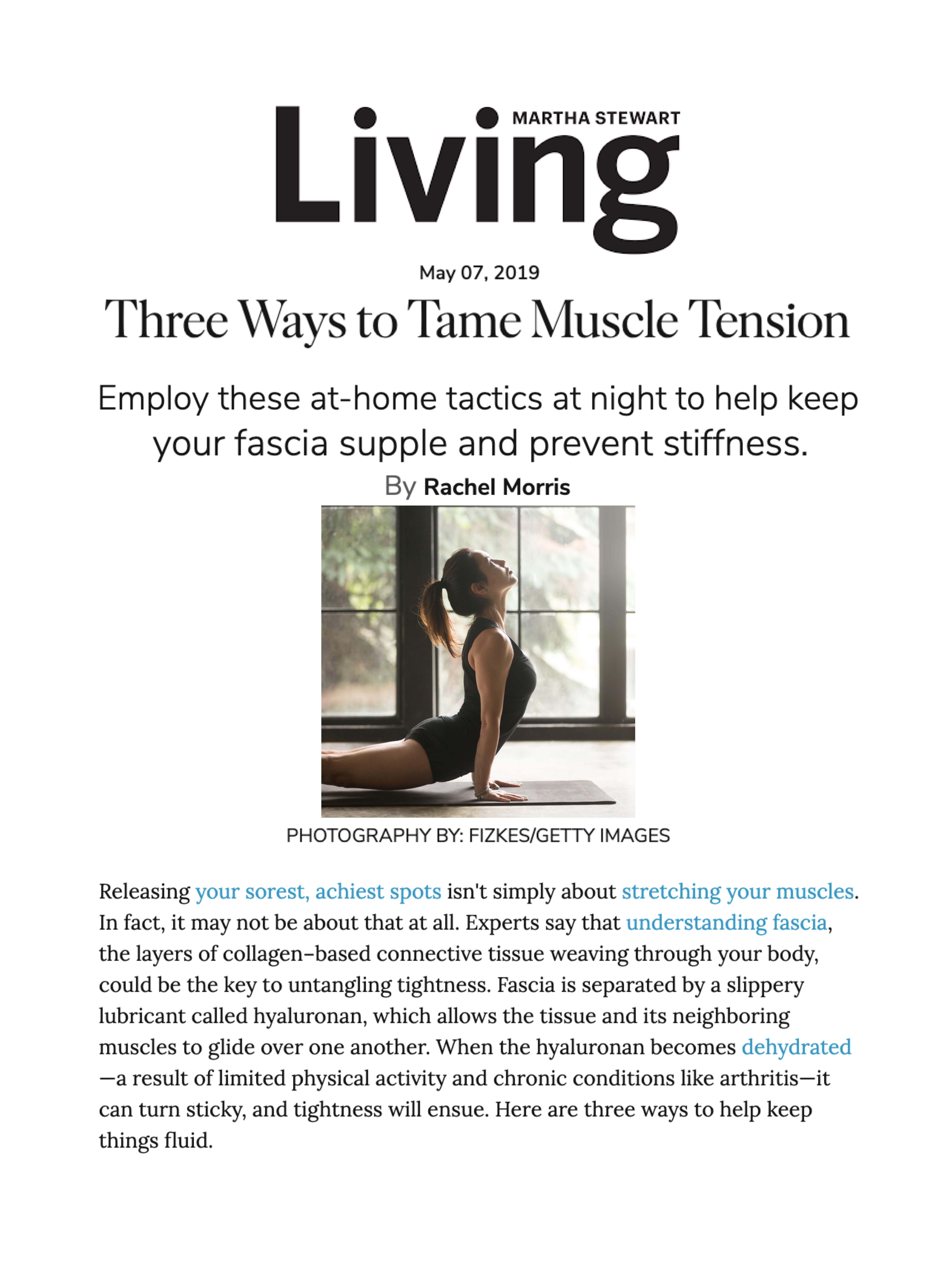 Martha Stewart Living Online: Three Ways to Tame Muscle Tension