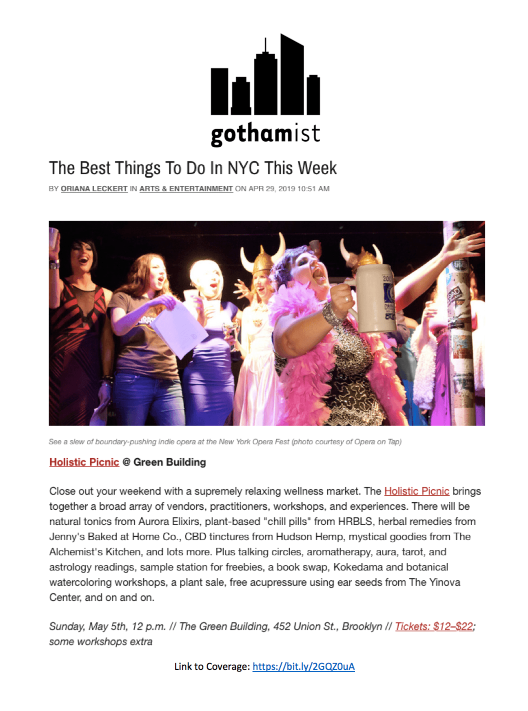 Gothamist: The Best Things To Do In NYC This Week