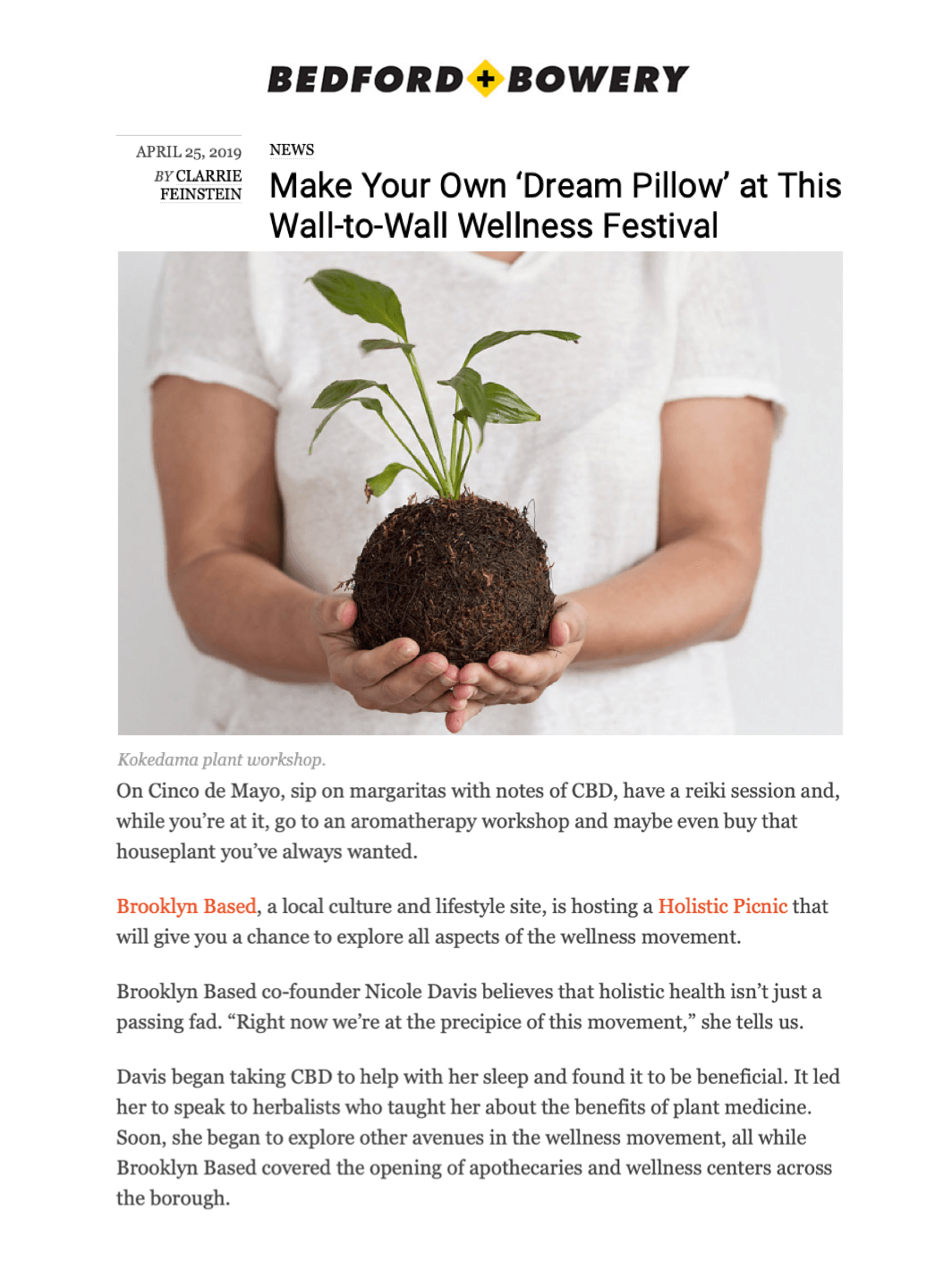 Bedford+Bowery: Wall-to-Wall Wellness Festival