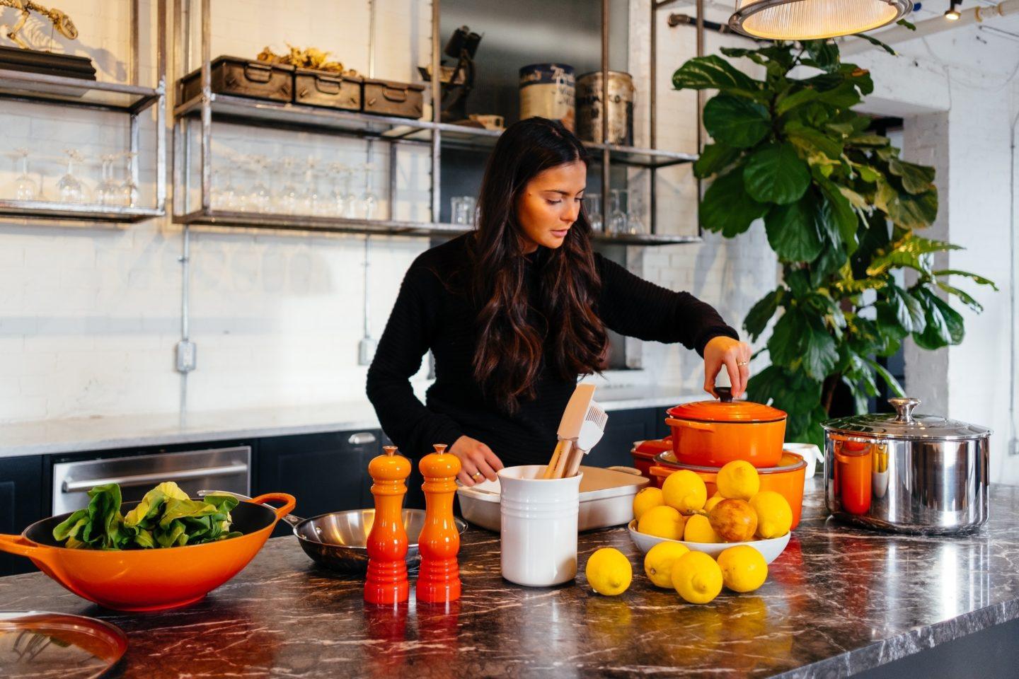 Woman cooking