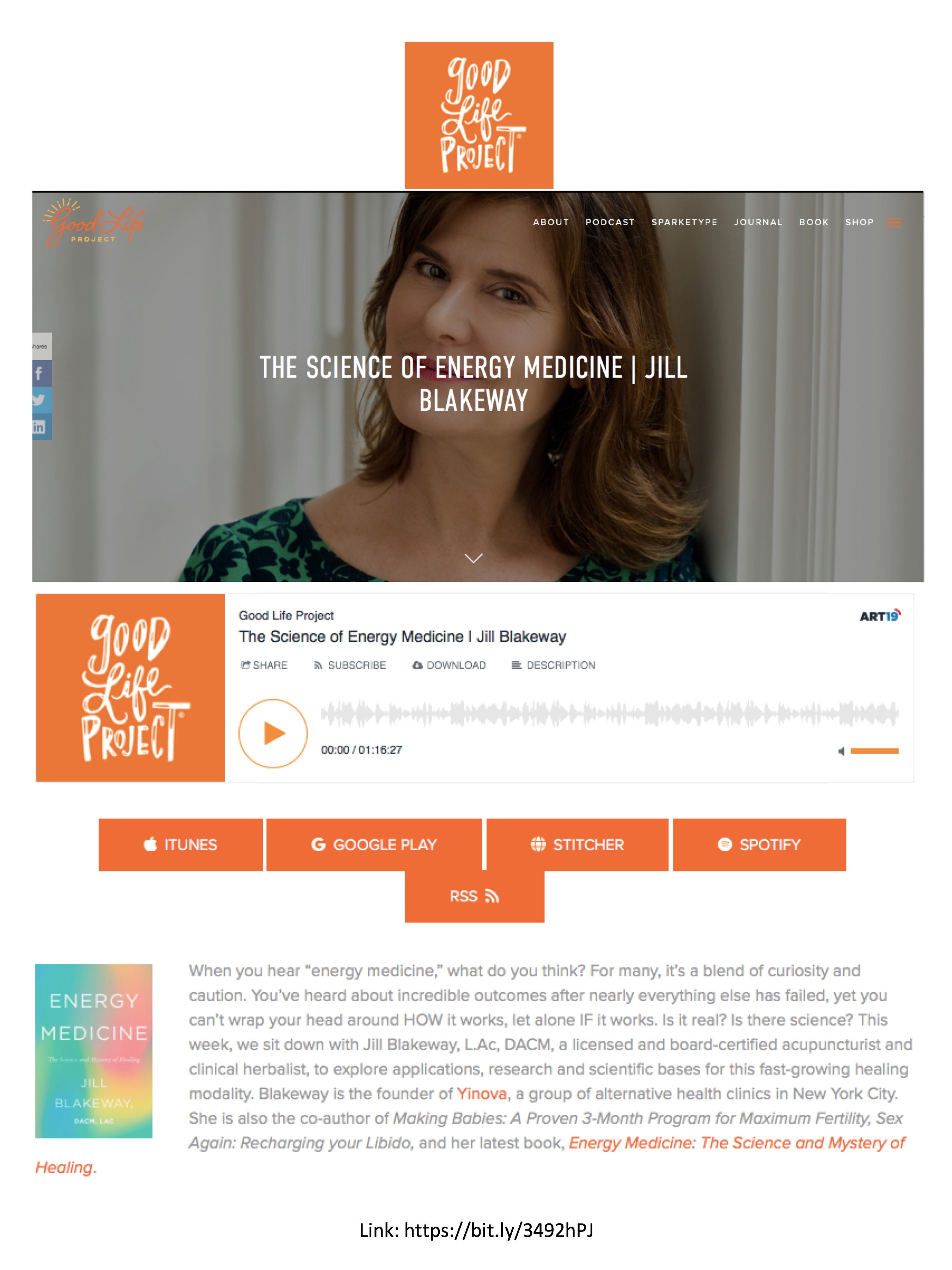 The Good Life Project: The Science of Energy Medicine