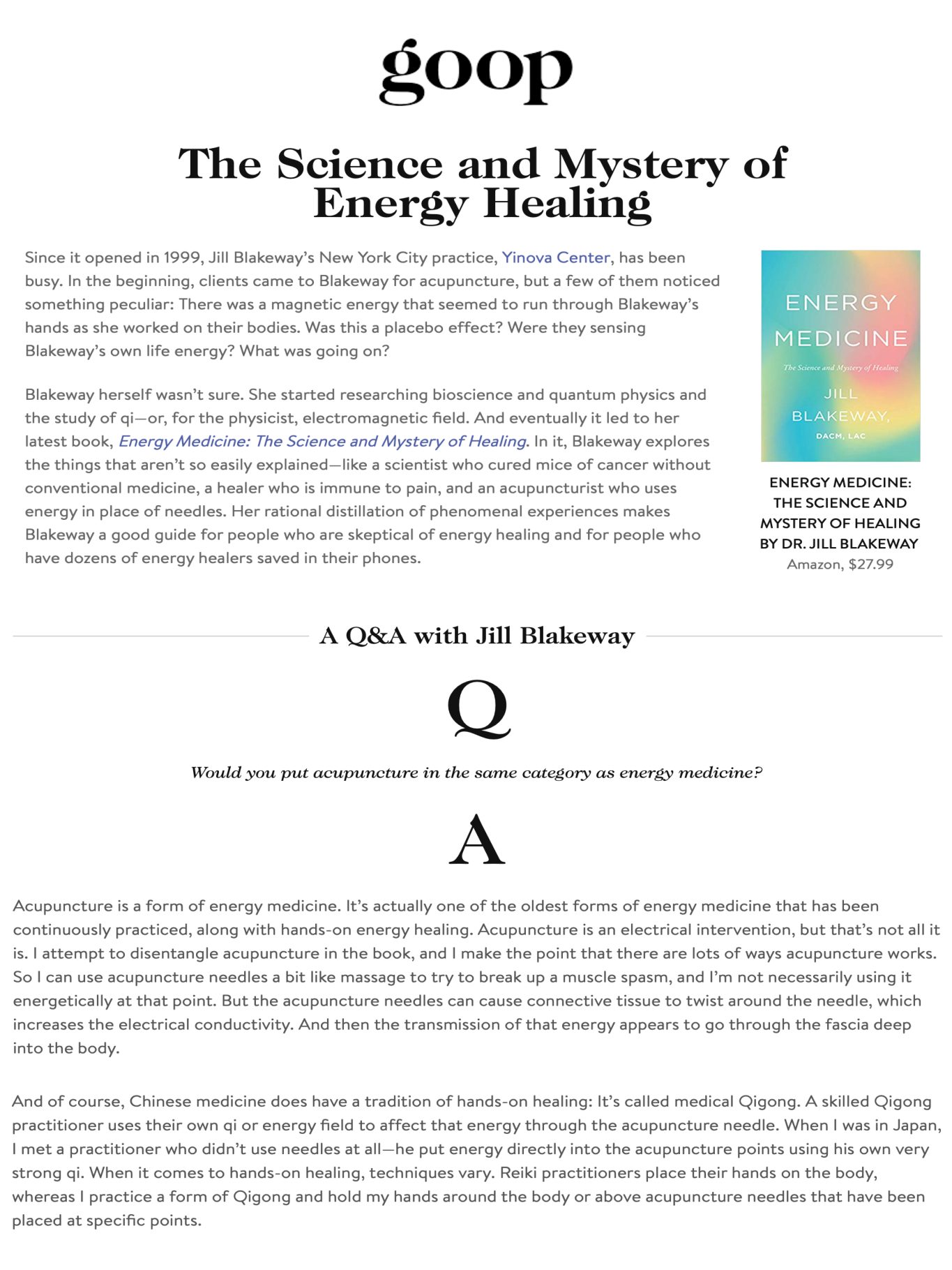 Goop: The Science and Mystery of Energy Healing