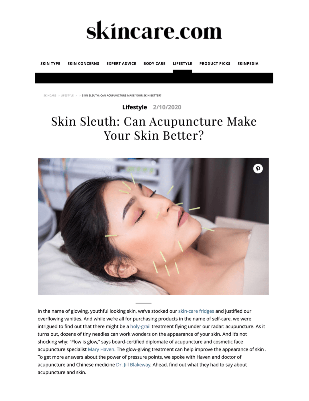 Skincare: Can Acupuncture Make Your Skin Better?