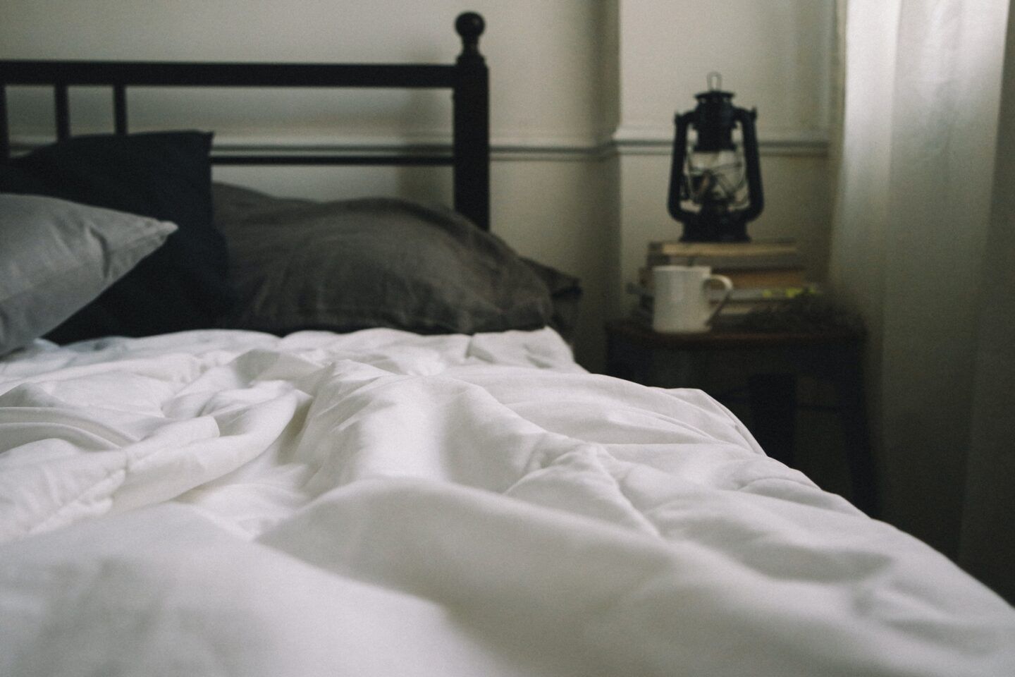 A cozy, inviting bed