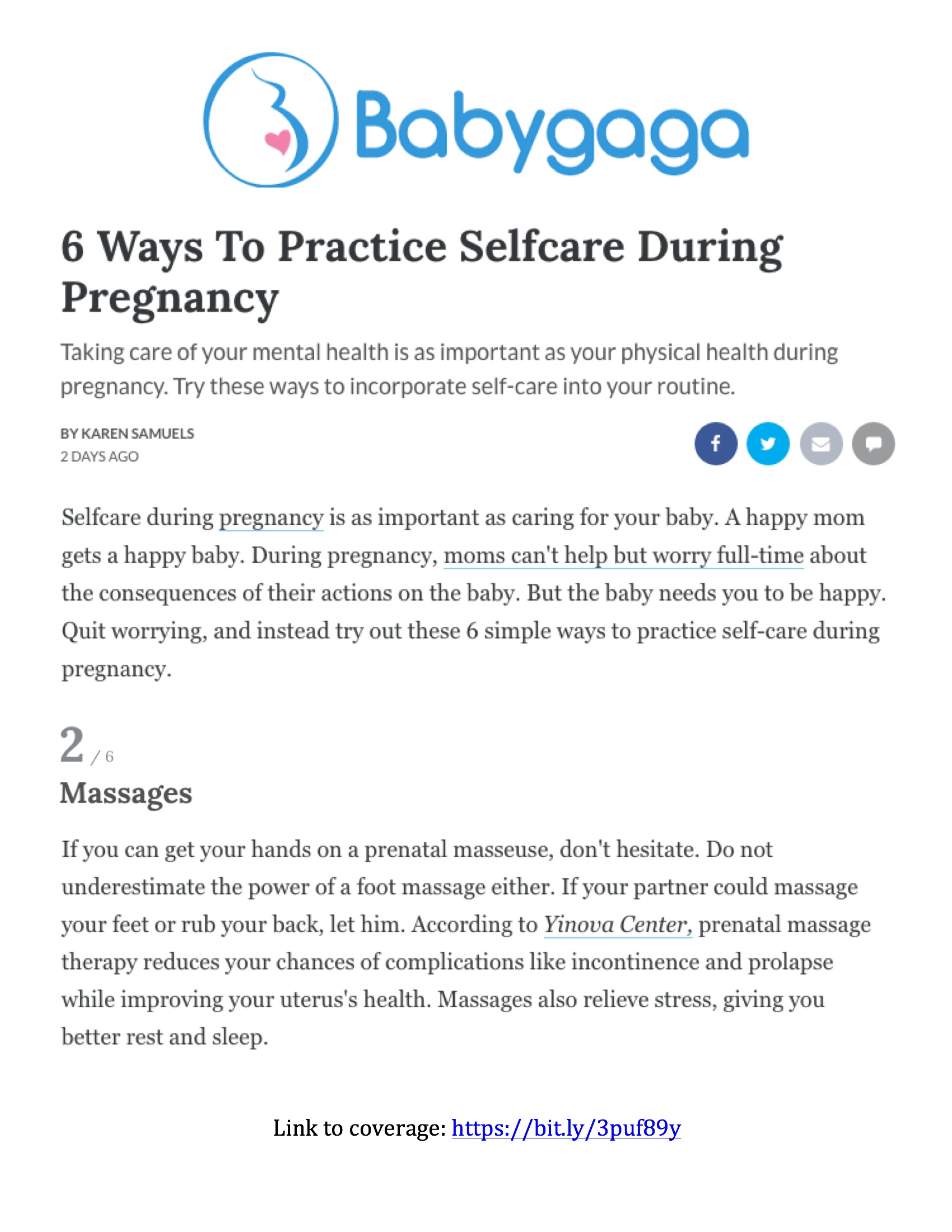 BabyGaga: 6 Ways To Practice Self-care During Pregnancy