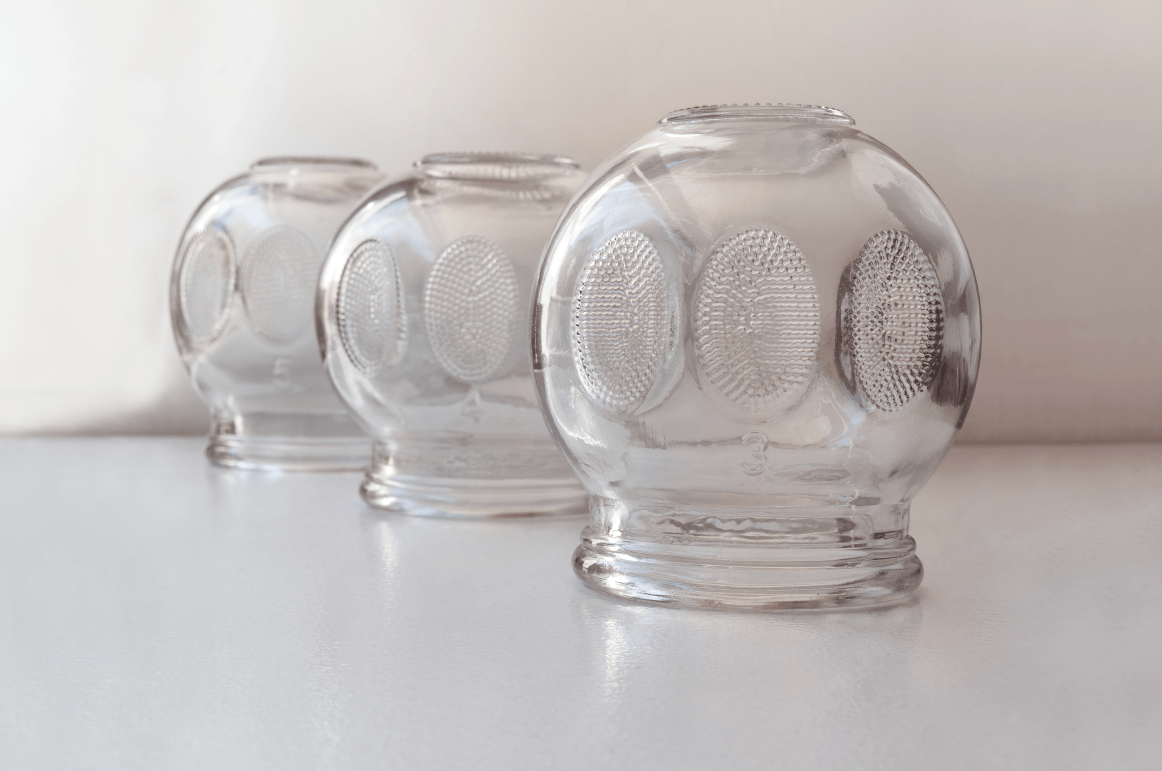 Classical Glass cups used in chinese medicine